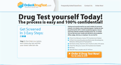 Desktop Screenshot of orderadrugtest.com