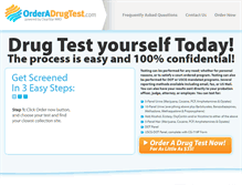 Tablet Screenshot of orderadrugtest.com